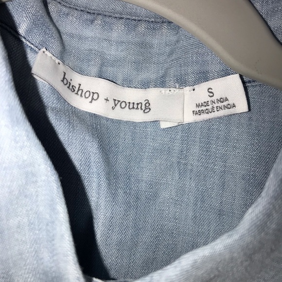 Bishop + Young Chambray Dress Sz S - Picture 3 of 6